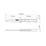 Tramontina Cuchillo Polywood para Verduras y Frutas 9 cm Hoja Acero Inoxidable Mango Castaño
