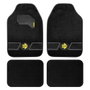 Momo Juego de 4 Alfombrillas Fun Carpet Negro/Gris