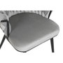 DKD Home Decor Silla de Poliéster y Metal Gris
