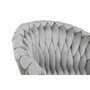 DKD Home Decor Silla de Poliéster y Metal Gris