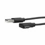 StarTech.com Cable USB-A a USB-C de 1 m con Conector Angular Derecho Negro