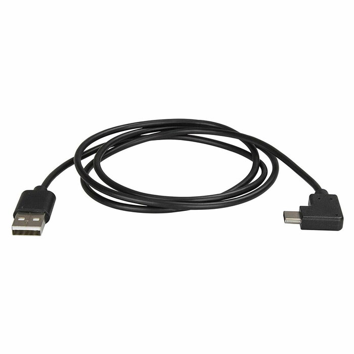 StarTech.com Cable USB-A a USB-C de 1 m con Conector Angular Derecho Negro