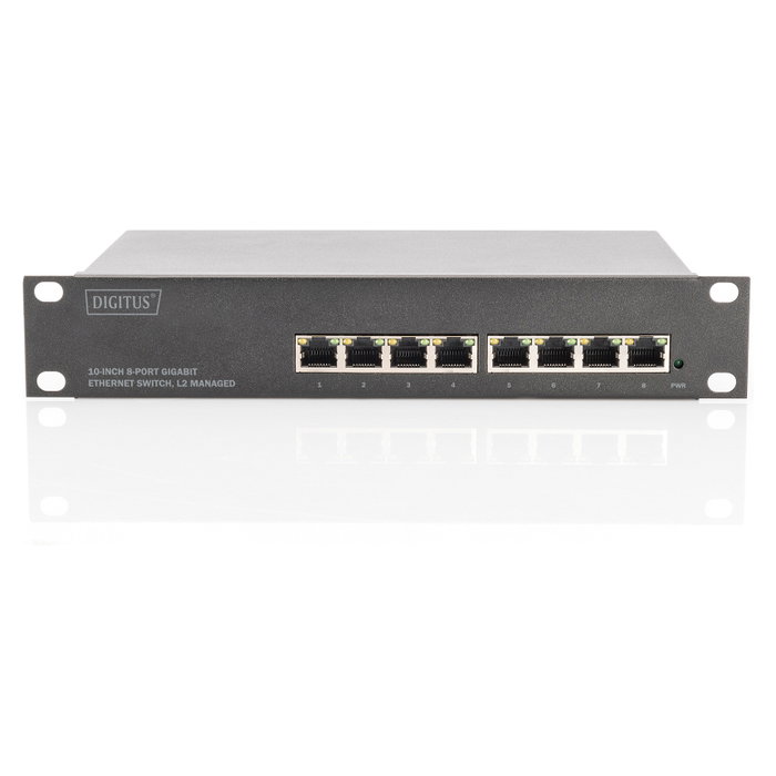 Digitus DN-80117 Switch 8-Port Gigabit Managed Negro