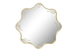 DKD Home Decor Espejo Metal y Cristal Dorado 73x73 cm