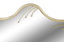 DKD Home Decor Espejo Metal y Cristal Dorado 73x73 cm