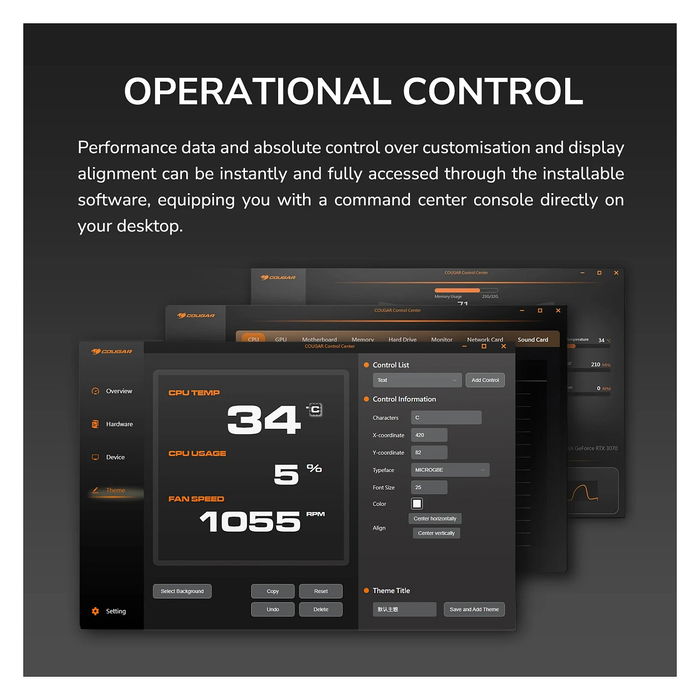 Cougar CGR-PSDVPRGB-W-360 Refrigeración Líquida AIO 360mm Blanco ARGB