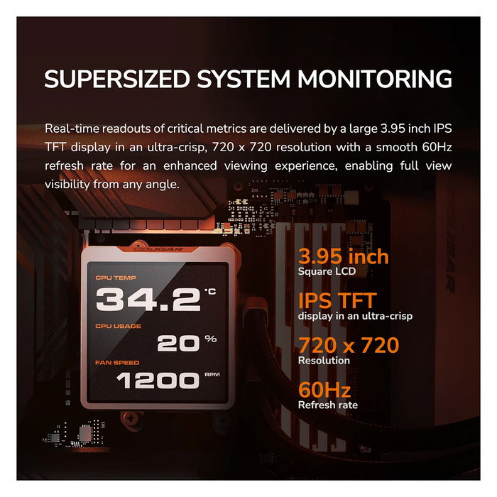Cougar CGR-PSDVPRGB-W-360 Refrigeración Líquida AIO 360mm Blanco ARGB