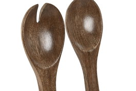 DKD Home Decor Sai art 24 Set de 2 Utensilios Colonial Natural Trenzado Ratán 1.2 x 7.5 x 30 cm