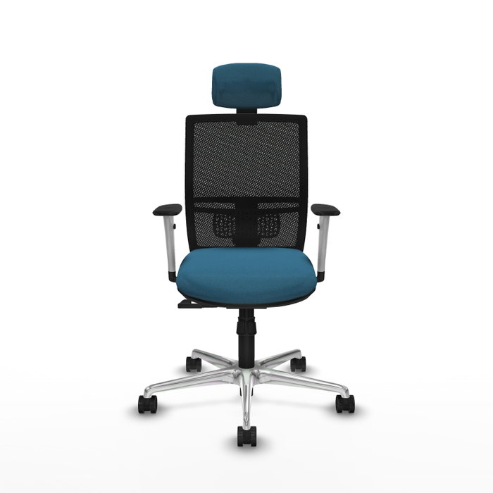 PIQUERAS Y CRESPO Silla de oficina Yunquera con mecanismo Sincro, Verde petróleo y Negro PIQUERAS Y CRESPO Silla de oficina Yunquera con mecanismo Sincro, Verde petróleo y Negro