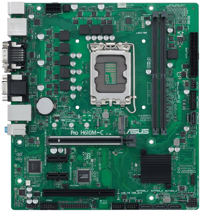 ASUS Pro H610M-C-CSM micro ATX DDR5 LGA 1700 ASUS Pro H610M-C-CSM micro ATX DDR5 LGA 1700