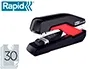 Rapid Grapadora SO30C Plástico Negro/Rojo, Capacidad 30 Hojas, Usa Grapas Omnipress 30