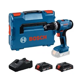 Bosch Professional Taladro de Impacto Inalámbrico GSB 18V-25 con 2 Baterías GBA 2.0Ah y Cargador GAL 18V-40 L