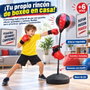 JugaToys Set de entrenamiento de boxeo con guantes y altura ajustable