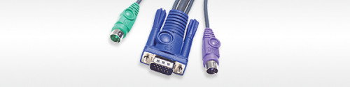 Aten CS62S Switch KVM de 2 puertos con cables integrados de 0,9 m Aten CS62S Switch KVM de 2 puertos con cables integrados de 0,9 m