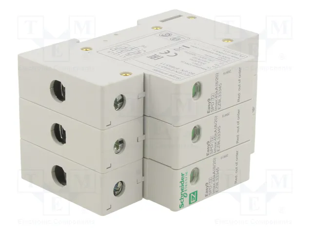 SCHNEIDER ELECTRIC Limitador de sobretensiones Easy9 EZ Tipo 2 de 3 polos SCHNEIDER ELECTRIC Limitador de sobretensiones Easy9 EZ Tipo 2 de 3 polos