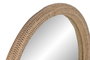 DKD Home Decor Espejo de Ratán y Cristal Natural 68x68 cm