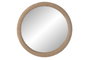 DKD Home Decor Espejo de Ratán y Cristal Natural 68x68 cm