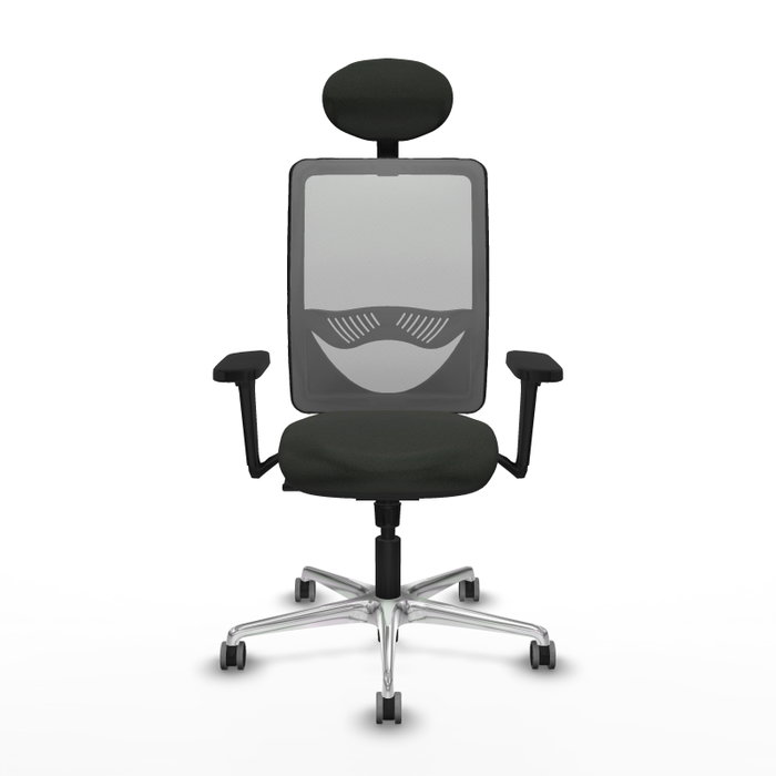 PIQUERAS Y CRESPO Silla de oficina Zulema con mecanismo Sincro, Negro y Gris PIQUERAS Y CRESPO Silla de oficina Zulema con mecanismo Sincro, Negro y Gris