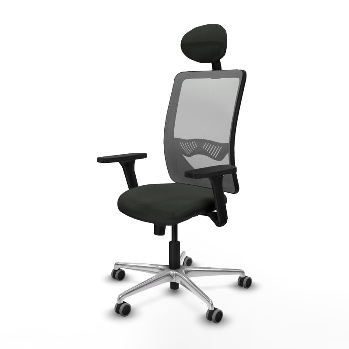 PIQUERAS Y CRESPO Silla de oficina Zulema con mecanismo Sincro, Negro y Gris PIQUERAS Y CRESPO Silla de oficina Zulema con mecanismo Sincro, Negro y Gris