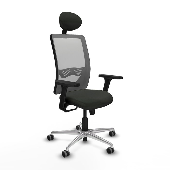 PIQUERAS Y CRESPO Silla de oficina Zulema con mecanismo Sincro, Negro y Gris PIQUERAS Y CRESPO Silla de oficina Zulema con mecanismo Sincro, Negro y Gris