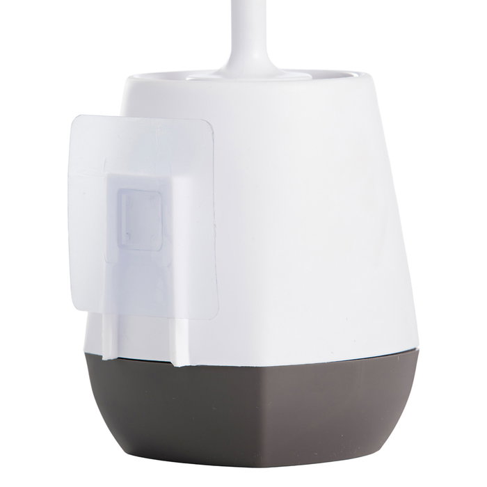 Day Escobilla WC con Cabezal Suave en Caucho Termoplástico (TPR) y Fijación Adhesiva