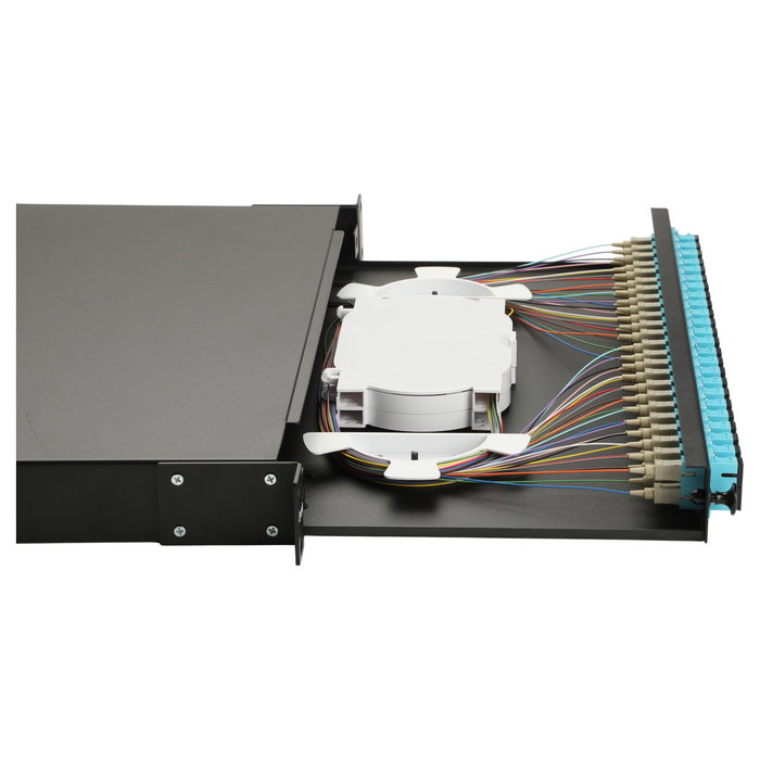 EQUIP LWL-Spleißkasten 24-Port LC-Duplex OM3 1U