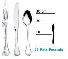 ROMA Pala para Pescado - Cubiertos y Palas de la Colección ROMA - Apto lavavajillas: No