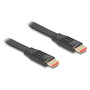 DeLOCK Cable Plano HDMI 2.1 Ultra Alta Velocidad 48 Gbps 8K 60Hz 5m - Negro, 3D, HDR, Dolby Vision, 240Hz, Referencia 81004