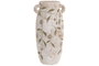 DKD Home Decor Jarrón de Cerámica Marrón 22x22x47 cm