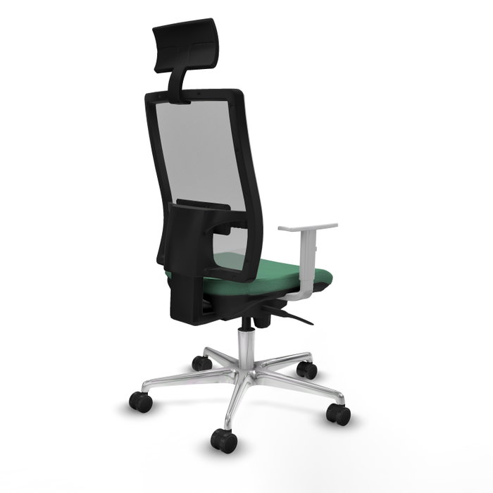 PIQUERAS Y CRESPO Silla de oficina Horna Verde esmeralda y Gris