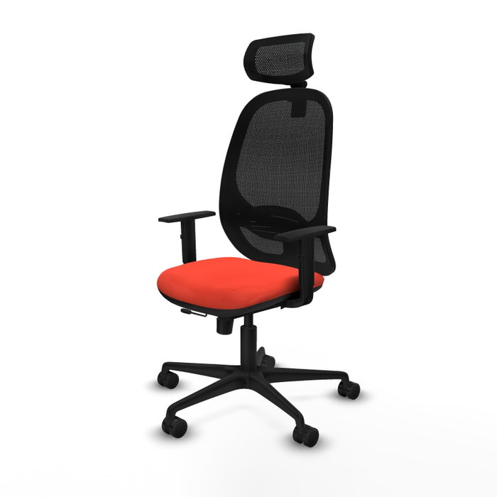 PIQUERAS Y CRESPO Silla de oficina Cilanco Naranja oscuro y Negro PIQUERAS Y CRESPO Silla de oficina Cilanco Naranja oscuro y Negro
