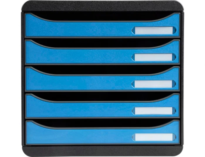 Exacompta Fichero de cajones sobremesa Big-Box Clean'Safe 5 cajones Azul A4+ Exacompta Fichero de cajones sobremesa Big-Box Clean'Safe 5 cajones Azul A4+