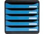 Exacompta Fichero de cajones sobremesa Big-Box Clean'Safe 5 cajones Azul A4+