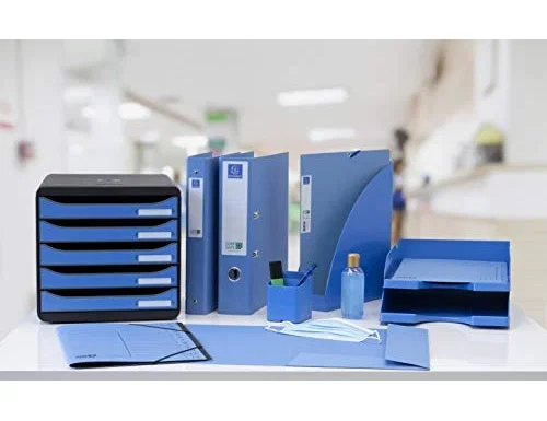 Exacompta Fichero de cajones sobremesa Big-Box Clean'Safe 5 cajones Azul A4+ Exacompta Fichero de cajones sobremesa Big-Box Clean'Safe 5 cajones Azul A4+
