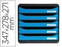 Exacompta Fichero de cajones sobremesa Big-Box Clean'Safe 5 cajones Azul A4+