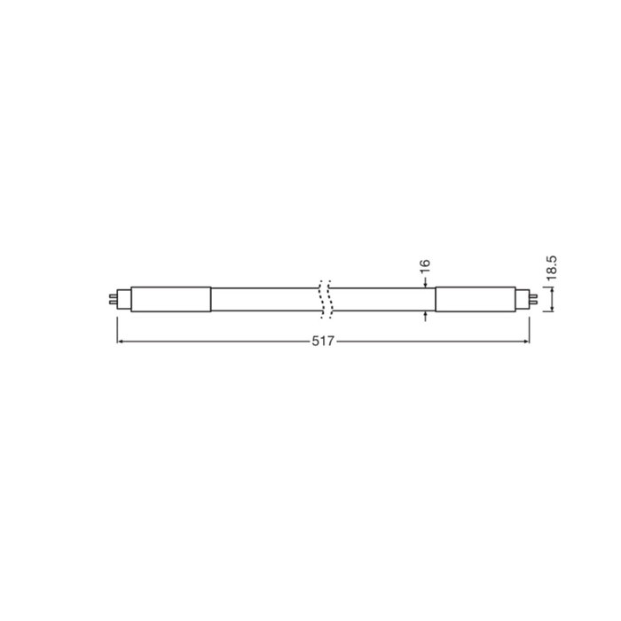 LEDVANCE Tubo LED T5 G5 7W 850lm 4000K 517mm