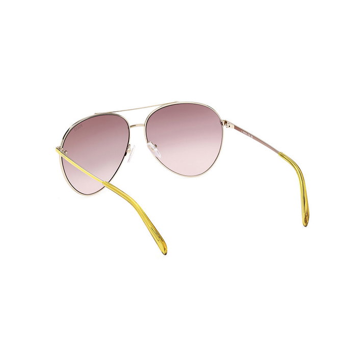 Emilio Pucci EP0206 41F Gafas de Sol Mujer Aviador Amarillo Metal Diametro Cristal 63 mm Emilio Pucci EP0206 41F Gafas de Sol Mujer Aviador Amarillo Metal Diametro Cristal 63 mm