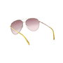 Emilio Pucci EP0206 41F Gafas de Sol Mujer Aviador Amarillo Metal Diametro Cristal 63 mm