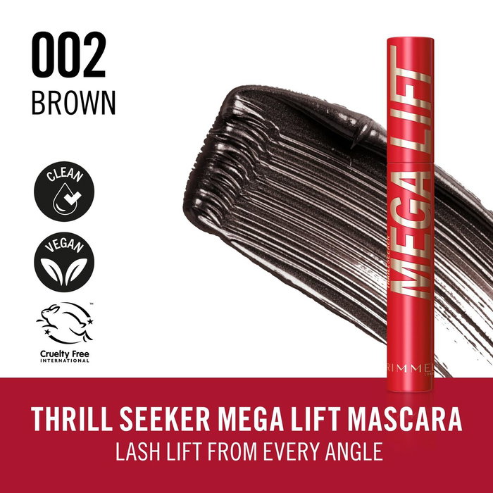 Rimmel London Thrill Seeker Megalift Máscara de Pestañas 002-Brown