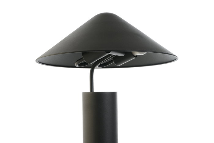 DKD Home Decor Lámpara de Sobremesa Metal Sombrero Negro