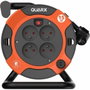 Quarx Enrollador de cable 15 m H05VV-F 3G1,5 mm² con disyuntor térmico