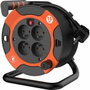 Quarx Enrollador de cable 15 m H05VV-F 3G1,5 mm² con disyuntor térmico