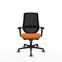 PIQUERAS Y CRESPO Silla de oficina Mardos Naranja y Negro