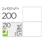 Q-connect Etiqueta adhesiva KF10662 210x148,5 mm, 100 hojas
