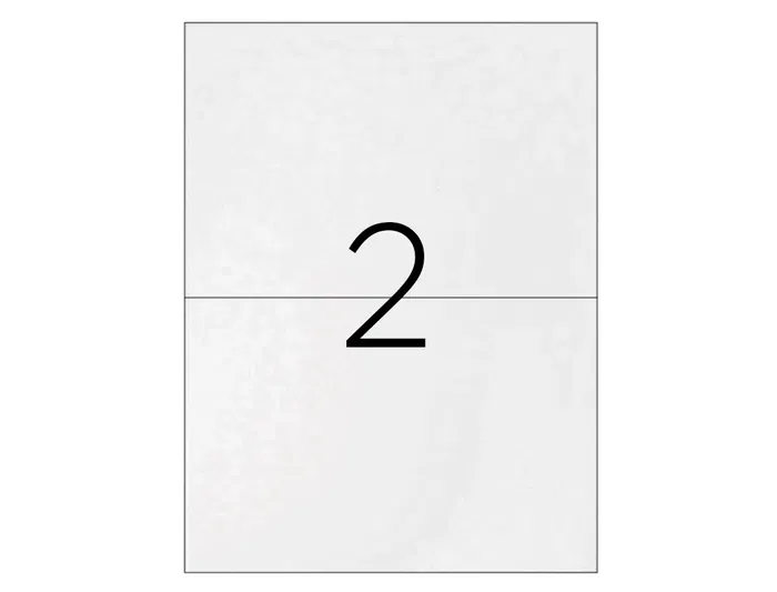 Q-connect KF10662 Etiqueta Adhesiva Tamaño 210x148,5 mm DIN A4 Caja con 100 Hojas para Fotocopiadora, Láser e Ink-jet