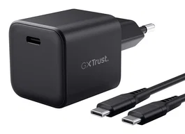Cargador de pared gan trust gaming gxt 1258 switch 2 1xusb tipo-c incluye cable usb tipo-c 65w