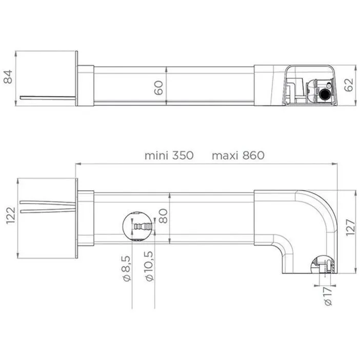 Sfa Sanicondens Clim Pack S Bomba de Elevación de Condensados Kit Completo Conducto Blanco 21 dBA
