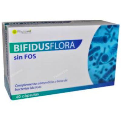 PHYTOVIT Bifidusflora Sin Fos 60 Cápsulas - Probióticos para el Sistema Digestivo PHYTOVIT Bifidusflora Sin Fos 60 Cápsulas - Probióticos para el Sistema Digestivo