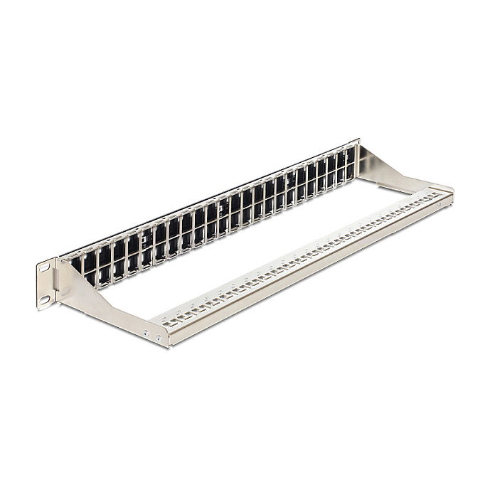 DeLOCK 43280 Patch Panel Keystone de 48 Puertos 1U DeLOCK 43280 Patch Panel Keystone de 48 Puertos 1U