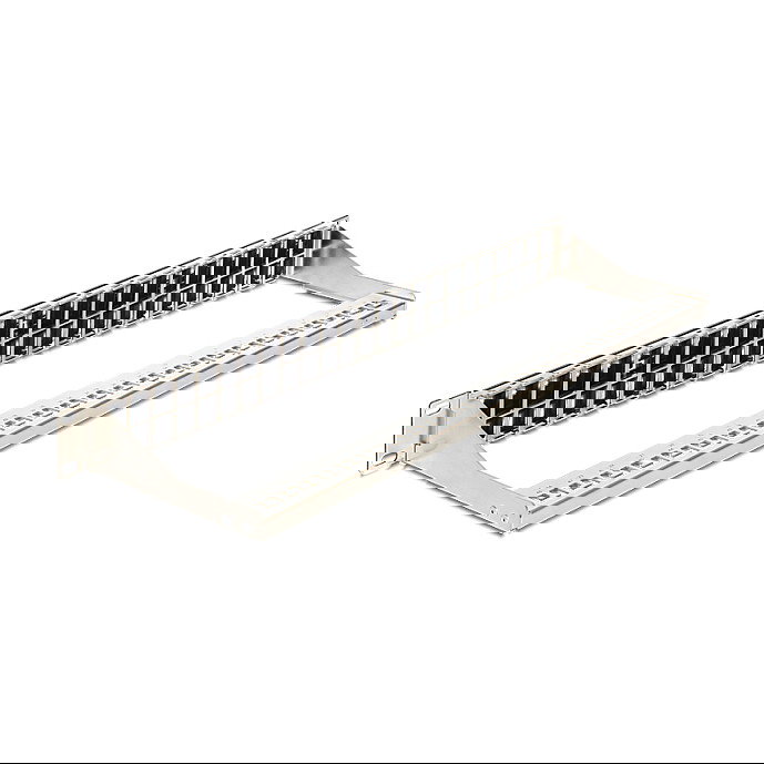 DeLOCK Keystone Patch Panel, 48 Puertos RJ45, 2U 19" para Montaje en Rack, Negro, 482 mm x 150 mm x 44 mm - Ref. 43280 DeLOCK Keystone Patch Panel, 48 Puertos RJ45, 2U 19" para Montaje en Rack, Negro, 482 mm x 150 mm x 44 mm - Ref. 43280